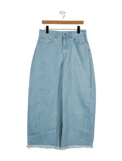 Pre-owned Marques' Almeida High-rise Wide Leg Jeans In Blue