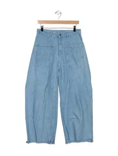 Pre-owned Marques' Almeida High-rise Wide Leg Jeans In Blue