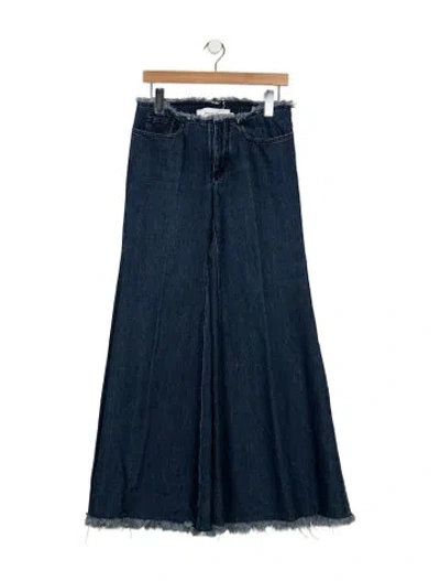 Pre-owned Marques' Almeida High-rise Wide Leg Jeans In Blue