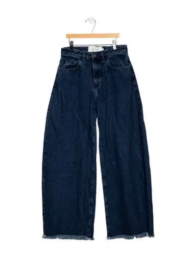 Pre-owned Marques' Almeida High-rise Wide Leg Jeans In Blue