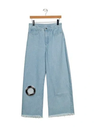 Pre-owned Marques' Almeida High-rise Wide Leg Jeans W/ Tags In Blue