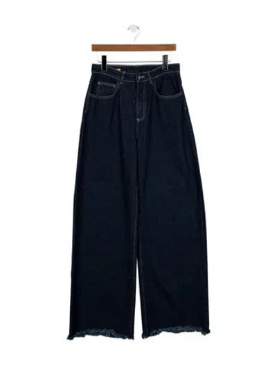 Pre-owned Marques' Almeida High-rise Wide Leg Jeans W/ Tags In Blue