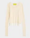 Marques' Almeida Layered Wide-neck Knit Top