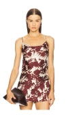 Marques' Almeida Light Weight Drill Slip Top In Brown