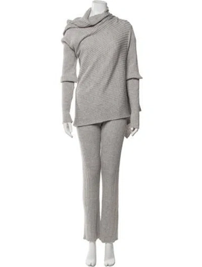 Pre-owned Marques' Almeida Merino Wool Pant Set In Grey