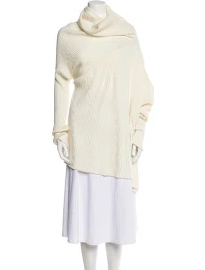 Pre-owned Marques' Almeida Merino Wool Turtleneck Sweater W/ Tags In White