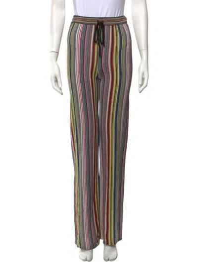 Pre-owned Marques' Almeida Merino Wool Wide Leg Pants In Multicolor