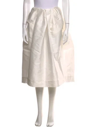 Pre-owned Marques' Almeida Midi Length Skirt In Neutral