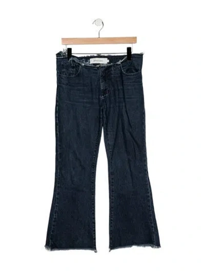 Pre-owned Marques' Almeida Mid-rise Flared Jeans In Blue