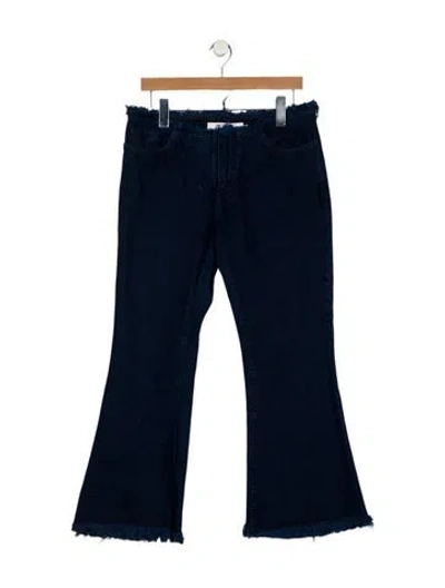 Pre-owned Marques' Almeida Mid-rise Wide Leg Jeans In Blue
