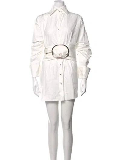 Pre-owned Marques' Almeida Mini Dress In White