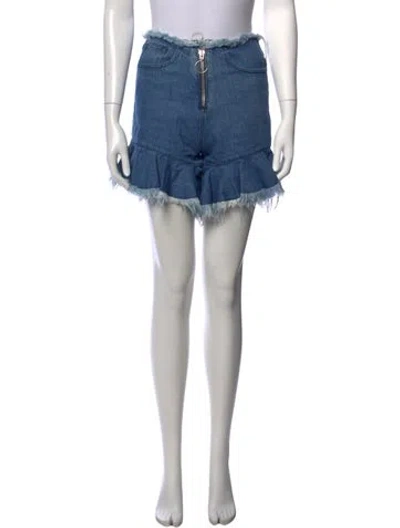 Pre-owned Marques' Almeida Mini Shorts In Blue