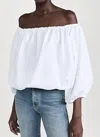 MARQUES' ALMEIDA OFF SHOULDER TOP IN WHITE