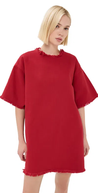 Marques' Almeida Oversized T-shirt Dress Red