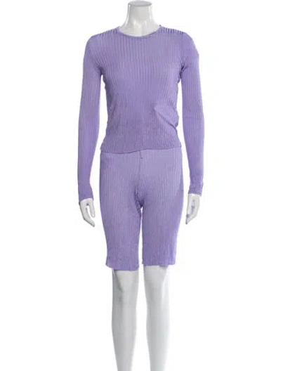 Pre-owned Marques' Almeida Pant Set In Purple