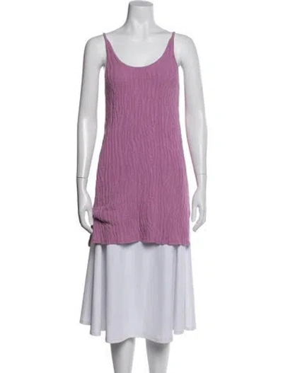 Pre-owned Marques' Almeida Scoop Neck Sleeveless Top In Purple