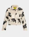 Marques' Almeida Sequined Linen Crop Jacket
