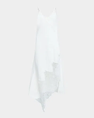 Marques' Almeida Strappy Denim And Lace Midi Dress