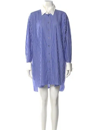 Pre-owned Marques' Almeida Striped Mini Dress In Multi
