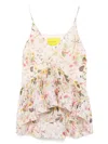 Marques' Almeida Chiffonoberteil Mit Print In Neutral
