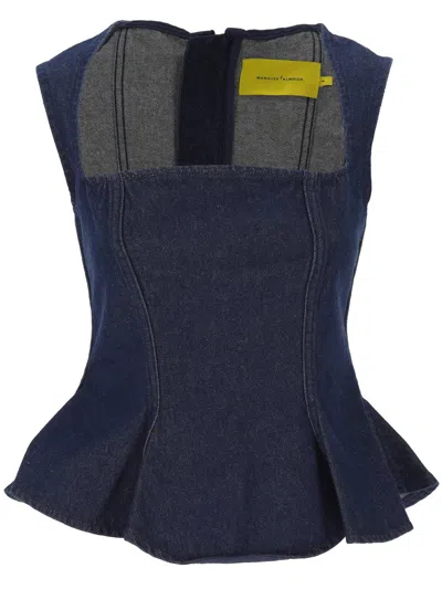 Marques' Almeida Marques Almeida Top In Blue