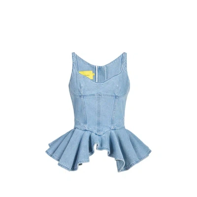 Marques' Almeida Top En Jean In Blue