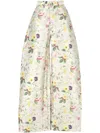 Marques' Almeida Floral-print Wide-leg Satin-twill Trousers In Multi
