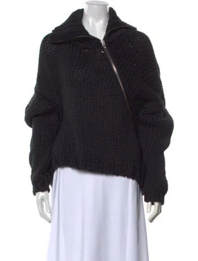 Pre-owned Marques' Almeida Turtleneck Sweater In Black