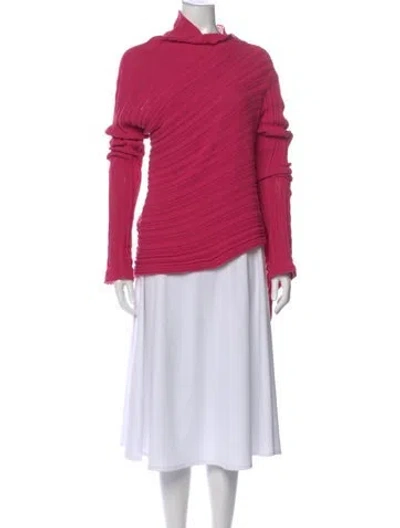 Pre-owned Marques' Almeida Turtleneck Sweater In Pink