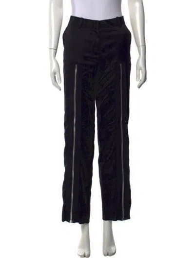 Pre-owned Marques' Almeida Virgin Wool Straight Leg Pants In Black