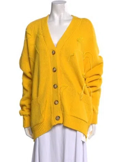 Pre-owned Marques' Almeida V-neck Sweater In Yellow