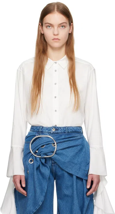 Marques' Almeida White Ruffled Shirt