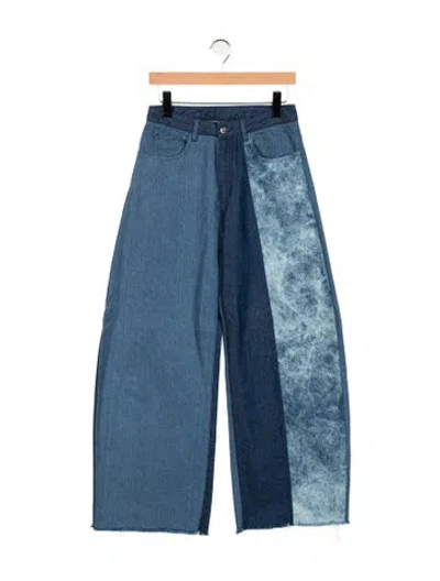 Pre-owned Marques' Almeida Wide Leg Pants In Blue