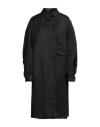 Marques' Almeida Woman Midi Dress Black Size 6 Linen, Viscose In Black