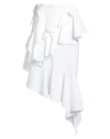 Marques' Almeida Woman Midi Skirt White Size 6 Cotton In White