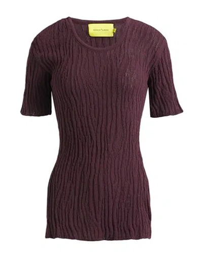 Marques' Almeida Woman Sweater Deep Purple Size L Cotton