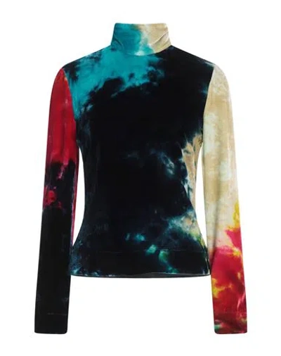 Marques' Almeida Woman Top Deep Teal Size 2 Viscose, Silk In Multi