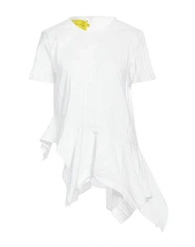 Marques' Almeida Woman Top White Size S Polyester, Viscose, Recycled Polyester