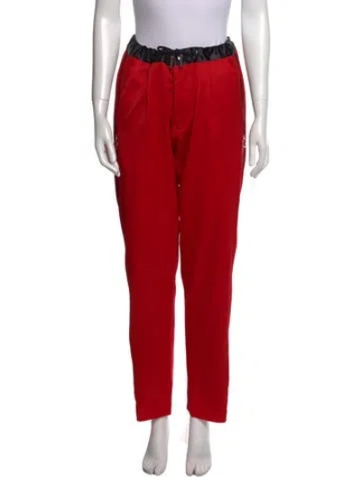 Pre-owned Marques' Almeida Wool Straight Leg Pants In Red