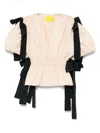 Marques' Almeida Wrinkled Blouse In Neutrals