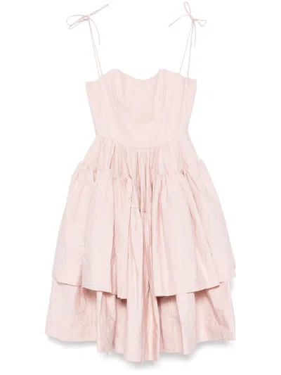 Marques' Almeida Wrinkled Corset Dress In Pink