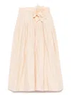 Marques' Almeida Wrinkled Midi Skirt In Neutrals