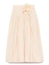 Marques' Almeida Wrinkled Midi Skirt In Neutrals