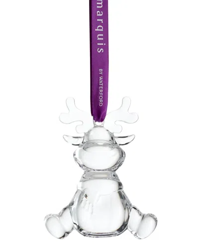 Marquis By Waterford Crystal Reindeer Ornament In Purple
