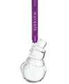 Marquis By Waterford Crystal Snowman Ornament In Purple