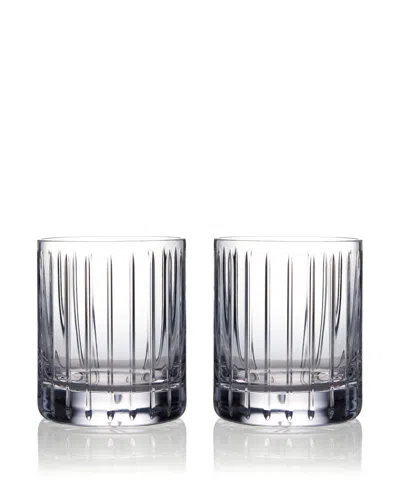Marquis By Waterford Herald Double Old-fashioned Glasses, Set Of 2 In Transparent