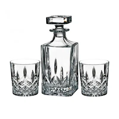 Marquis By Waterford Markham 3 Piece Whiskey Decanter Set In Clear