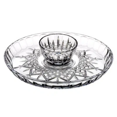 Marquis By Waterford Markham Chip And Dip Platter In Clear