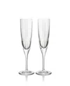 Marquis By Waterford Vector Flutes, Set Of 2 In Transparent