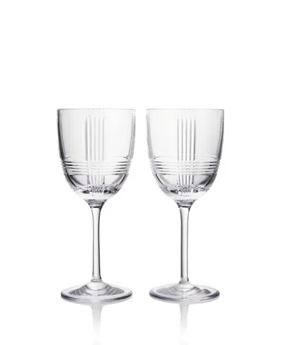 Marquis By Waterford Vector White Wine Glasses, Set Of 2 In Transparent